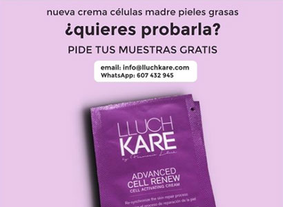 Muestras gratis de la crema antiedad de Lluckare Muestras gratis de la crema antiedad de Lluckare