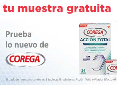 Muestras gratis de Corega Muestras gratis de Corega