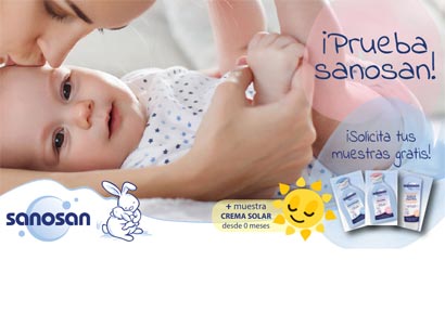 2.000 muestras gratis de crema solar Sanosan para bebés 2.000 muestras gratis de crema solar Sanosan para bebés