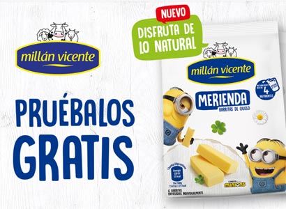 3.000 reembolsos del producto promocional Merienda Barritas de Queso Millán Vicente 3.000 reembolsos del producto promocional Merienda Barritas de Queso Millán Vicente