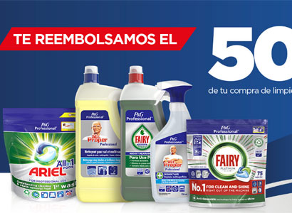 1.000 reembolsos por el 50% de la compra de productos P&G Professional 1.000 reembolsos por el 50% de la compra de productos P&G Professional